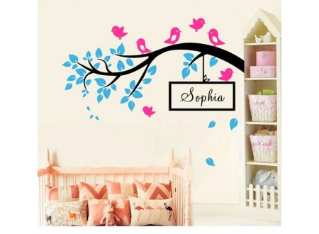 ADESIVO GALHO DE PASSARINHOS 